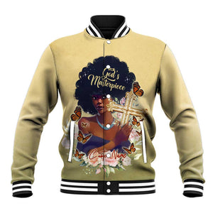 Personalized I Am God's Masterpiece Baseball Jacket African Women DT02