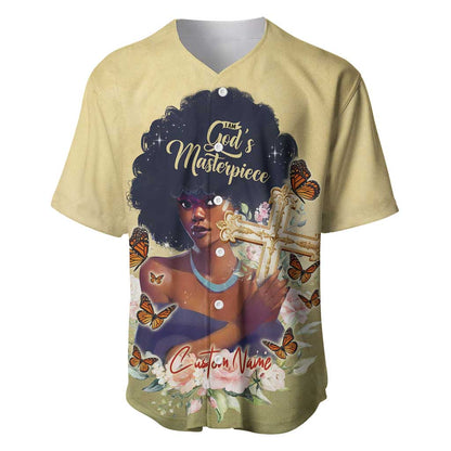Personalized I Am God's Masterpiece Baseball Jersey African Women