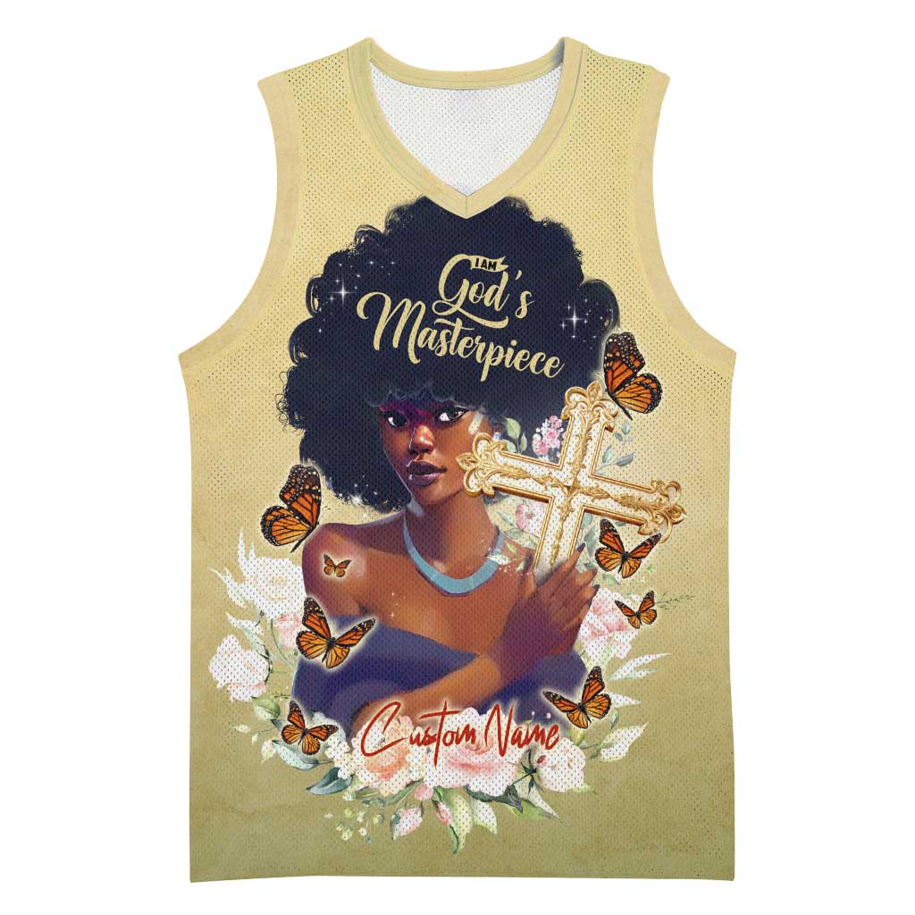 Personalized I Am God's Masterpiece Basketball Jersey African Women DT02