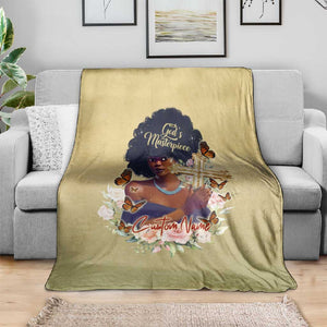 Personalized I Am God's Masterpiece Blanket African Women