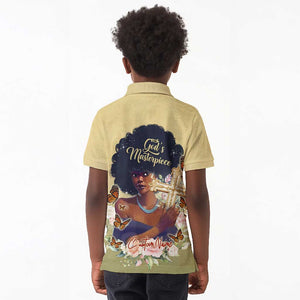 Personalized I Am God's Masterpiece Kid Polo Shirt African Women