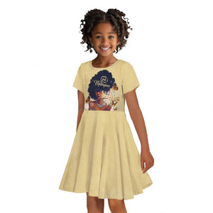 Personalized I Am God's Masterpiece Kid Short Sleeve Dress African Women