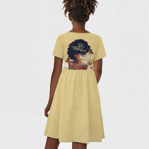 Personalized I Am God's Masterpiece Kid Short Sleeve Dress African Women