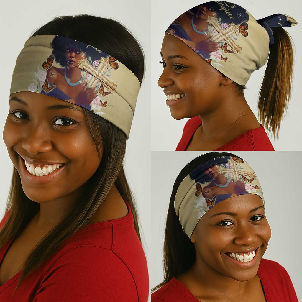 Personalized I Am God's Masterpiece Neck Gaiter African Women DT02