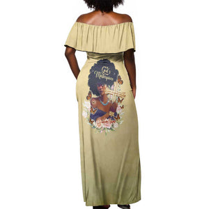 Personalized I Am God's Masterpiece Off Shoulder Maxi Dress African Women