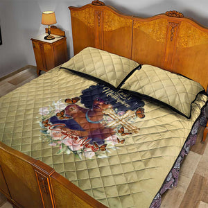 Personalized I Am God's Masterpiece Quilt Bed Set African Women