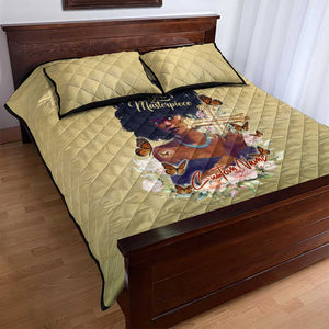 Personalized I Am God's Masterpiece Quilt Bed Set African Women