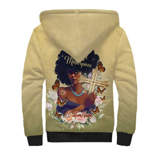 Personalized I Am God's Masterpiece Sherpa Hoodie African Women