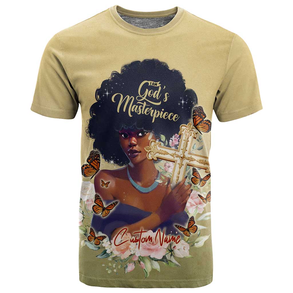 Personalized I Am God's Masterpiece T shirt African Women