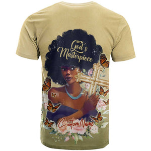 Personalized I Am God's Masterpiece T shirt African Women