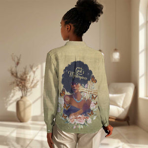 Personalized I Am God's Masterpiece Women Casual Shirt African Women