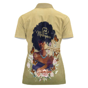 Personalized I Am God's Masterpiece Women Polo Shirt African Women