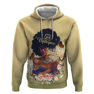 Personalized I Am God's Masterpiece Zip Hoodie African Women