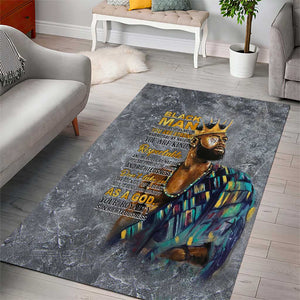 Black Man Africa Area Rug Naturally King