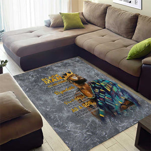 Black Man Africa Area Rug Naturally King