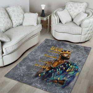 Black Man Africa Area Rug Naturally King