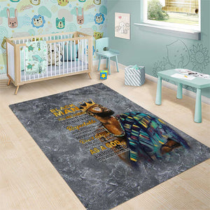 Black Man Africa Area Rug Naturally King