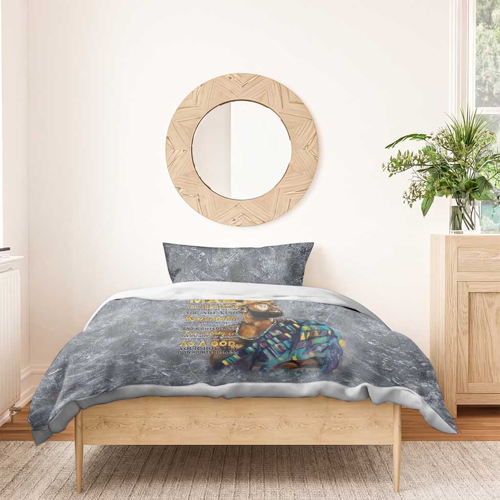 Black Man Africa Bedding Set Naturally King