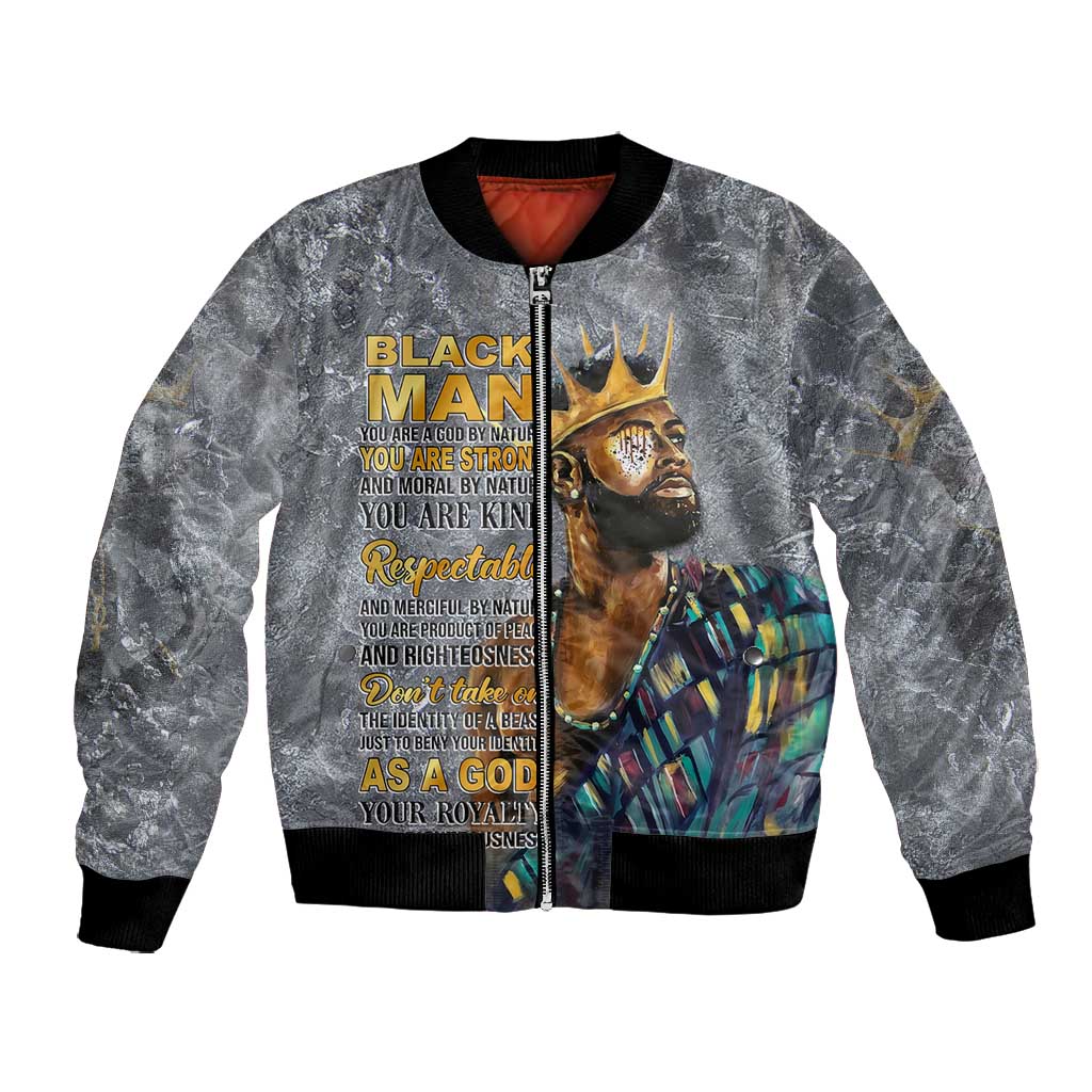 Black Man Africa Bomber Jacket Naturally King