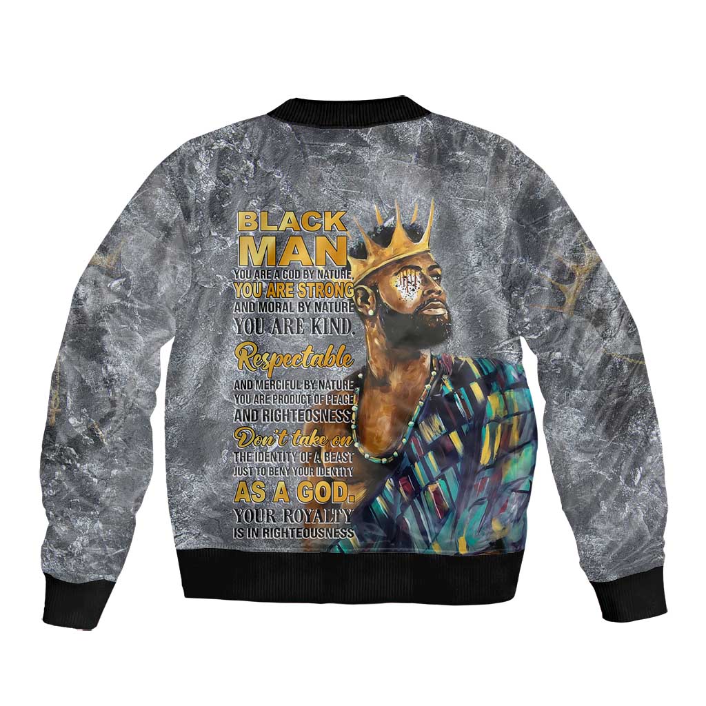Black Man Africa Bomber Jacket Naturally King