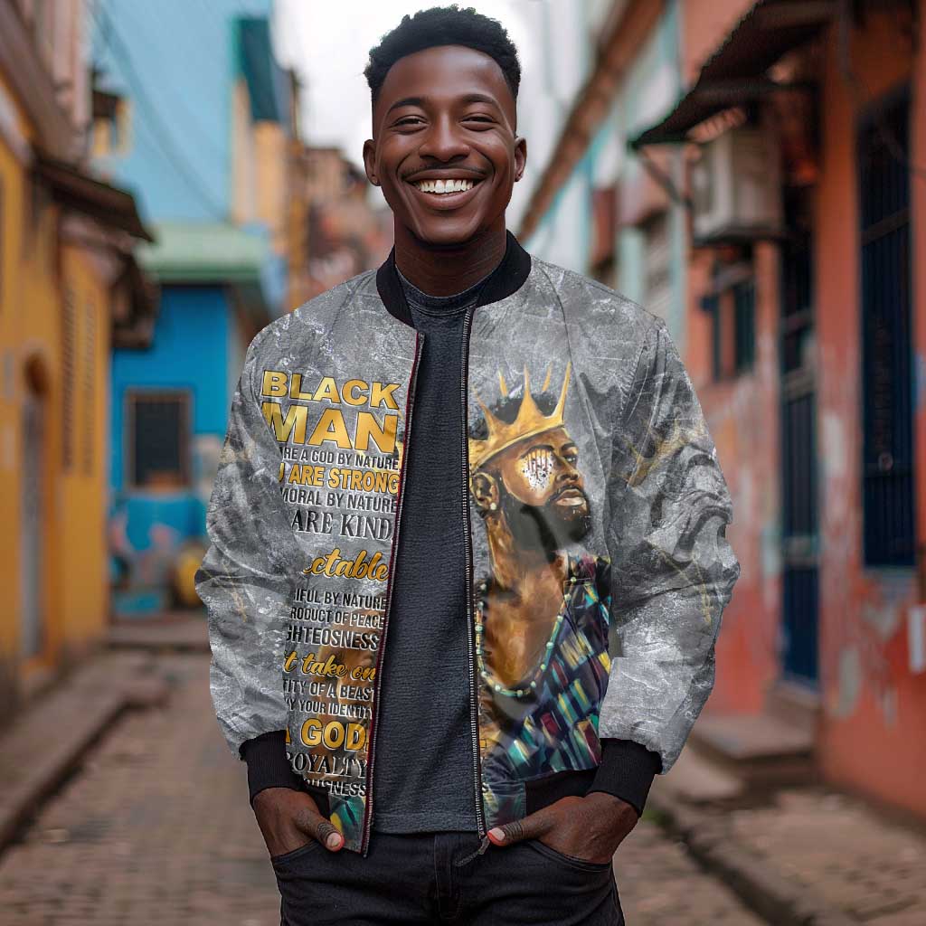 Black Man Africa Bomber Jacket Naturally King
