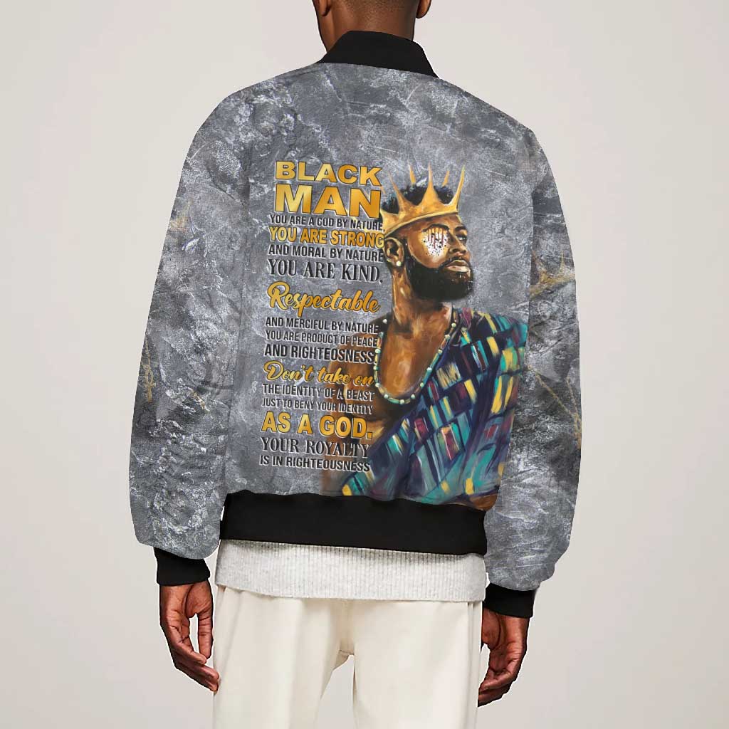 Black Man Africa Bomber Jacket Naturally King