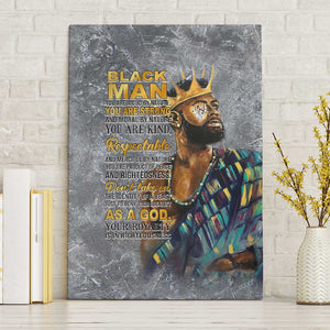 Black Man Africa Canvas Wall Art Naturally King