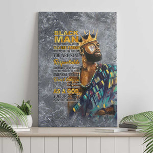 Black Man Africa Canvas Wall Art Naturally King