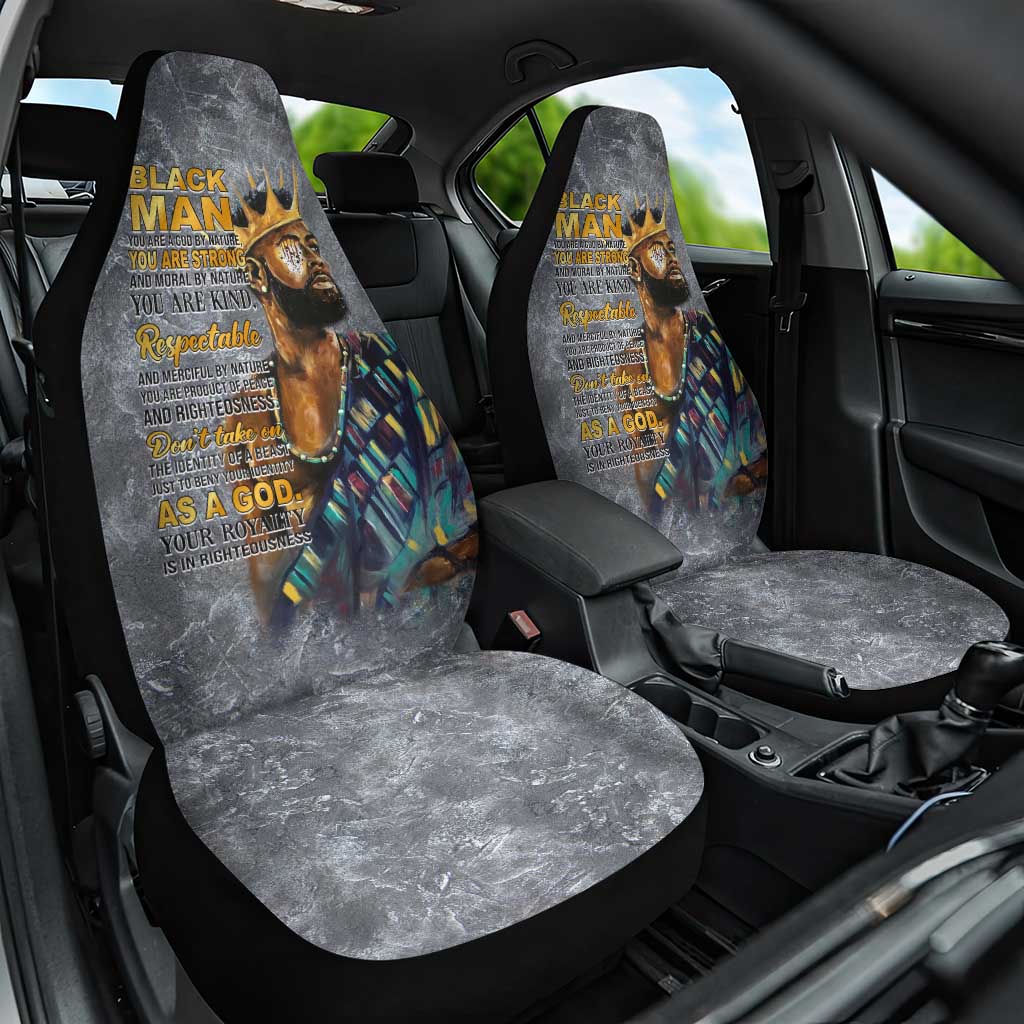 Black Man Africa Car Seat Cover Naturally King