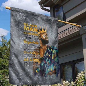 Black Man Africa Garden Flag Naturally King