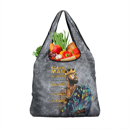 Black Man Africa Grocery Bag Naturally King