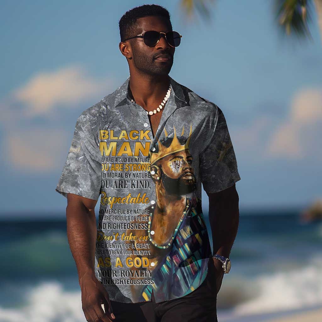 Black Man Africa Hawaiian Shirt Naturally King