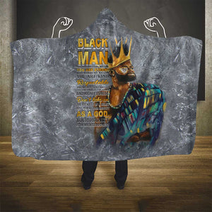 Black Man Africa Hooded Blanket Naturally King