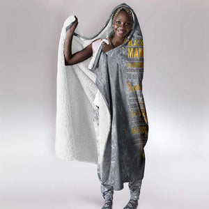 Black Man Africa Hooded Blanket Naturally King