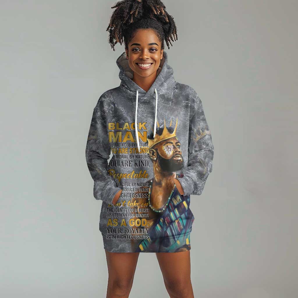 Black Man Africa Hoodie Dress Naturally King