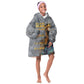 Black Man Africa KId Wearable Blanket Hoodie Naturally King