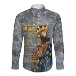 Black Man Africa Long Sleeve Button Shirt Naturally King