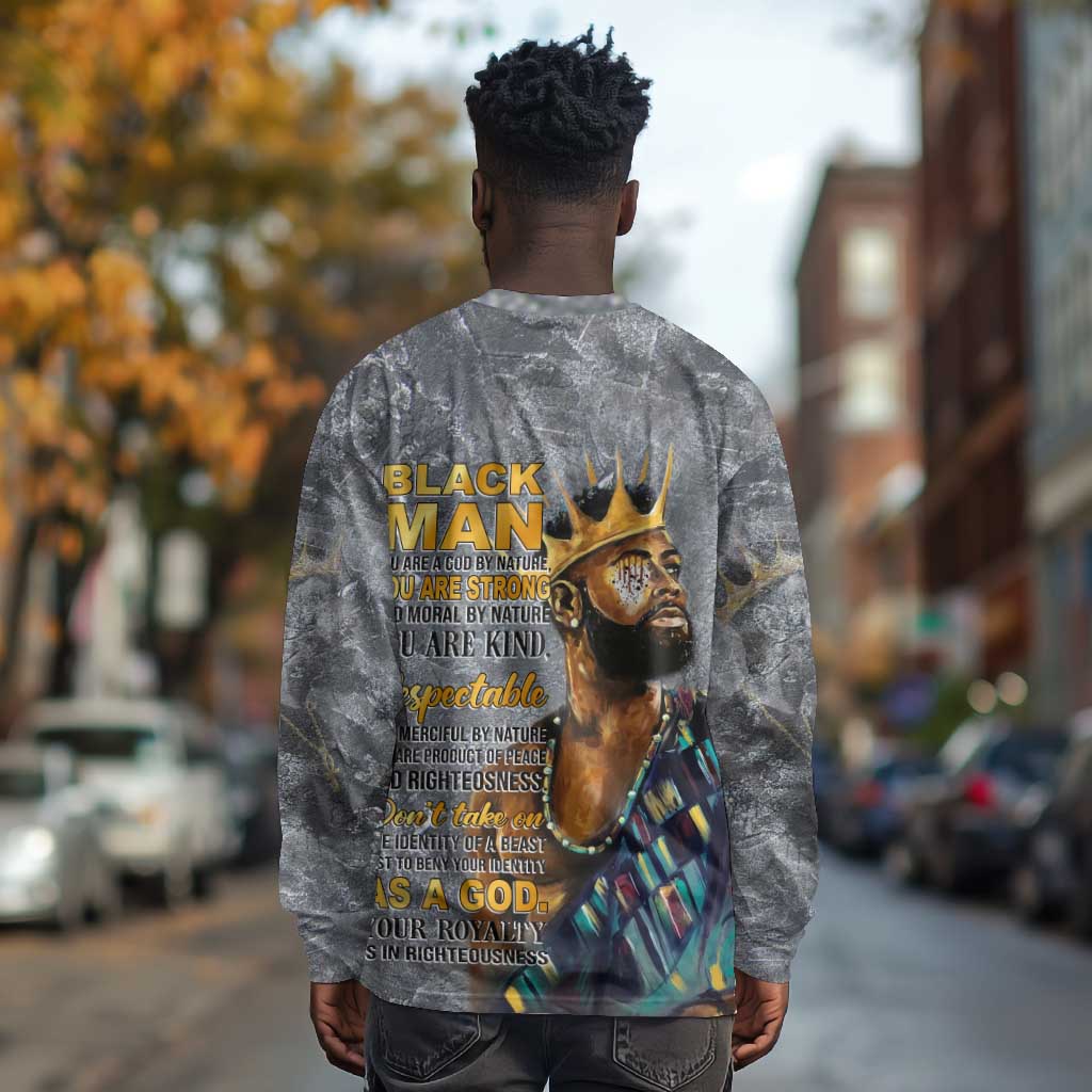 Black Man Africa Long Sleeve Shirt Naturally King DT02
