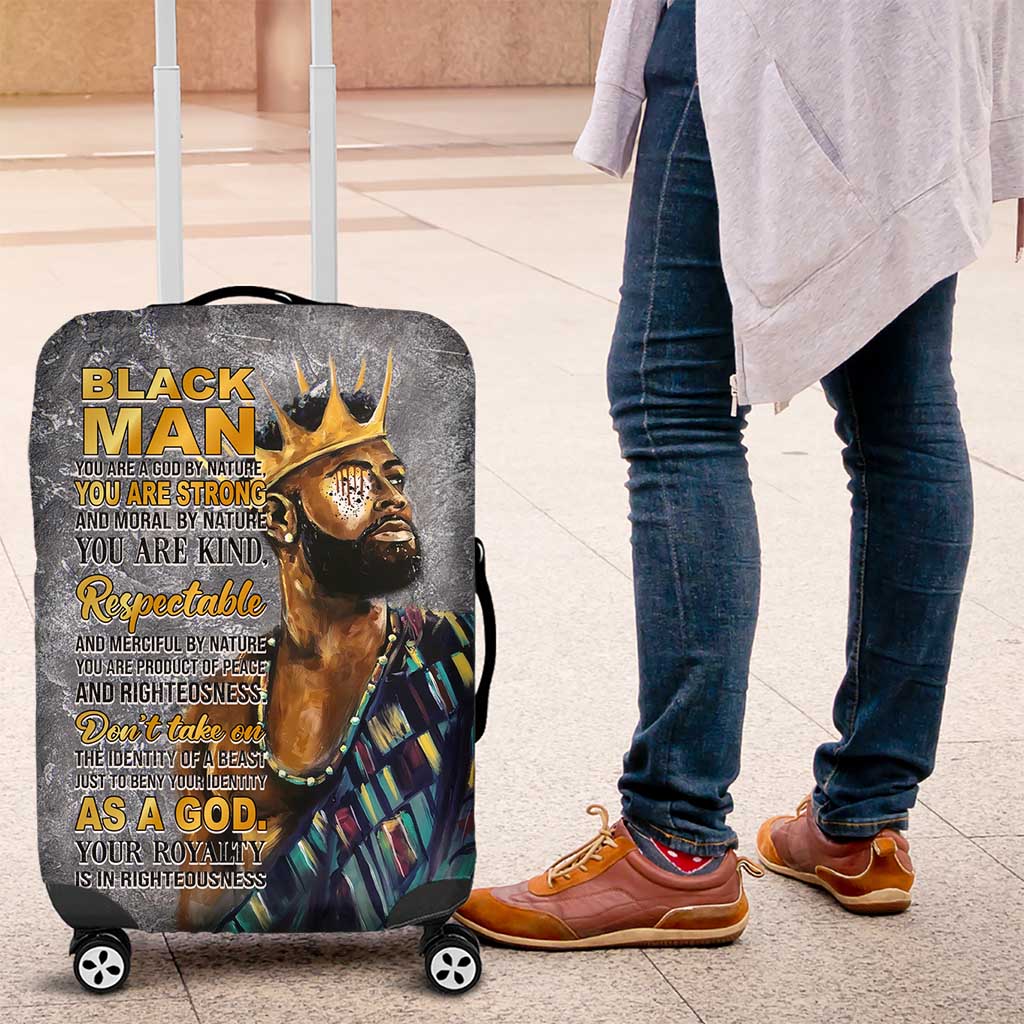 Black Man Africa Luggage Cover Naturally King