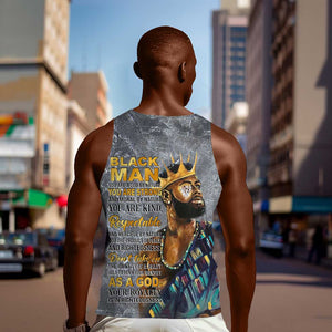 Black Man Africa Men Tank Top Naturally King