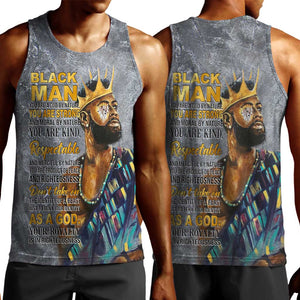 Black Man Africa Men Tank Top Naturally King