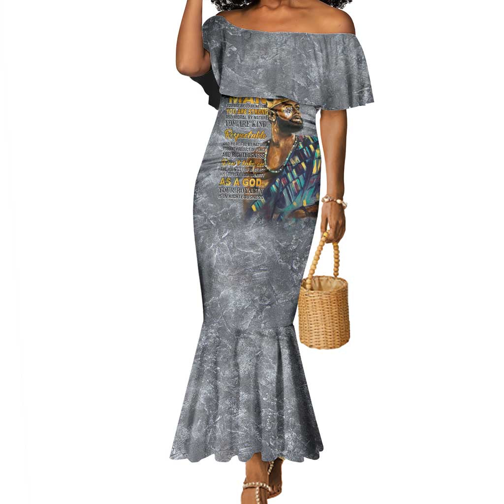 Black Man Africa Mermaid Dress Naturally King