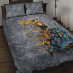 Black Man Africa Quilt Bed Set Naturally King