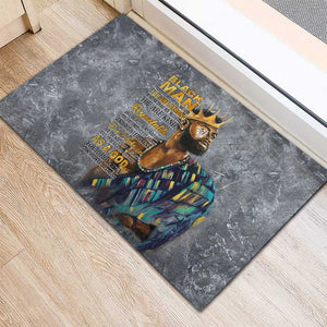 Black Man Africa Rubber Doormat Naturally King