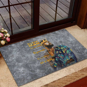 Black Man Africa Rubber Doormat Naturally King