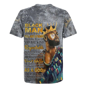 Black Man Africa Rugby Jersey Naturally King