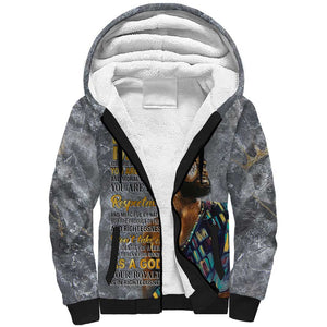 Black Man Africa Sherpa Hoodie Naturally King