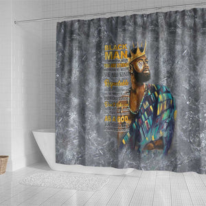 Black Man Africa Shower Curtain Naturally King