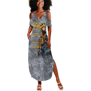 Black Man Africa Summer Maxi Dress Naturally King