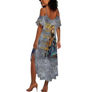 Black Man Africa Summer Maxi Dress Naturally King